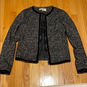 Bb Dakota Herringbone Tweed Jacket in Black